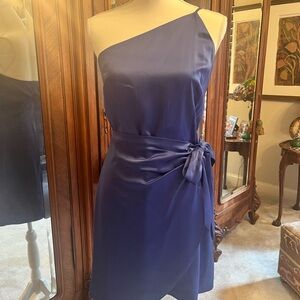 Beautiful Royal blue one shouldered dress. Made by Gianni Bini. Size 10.